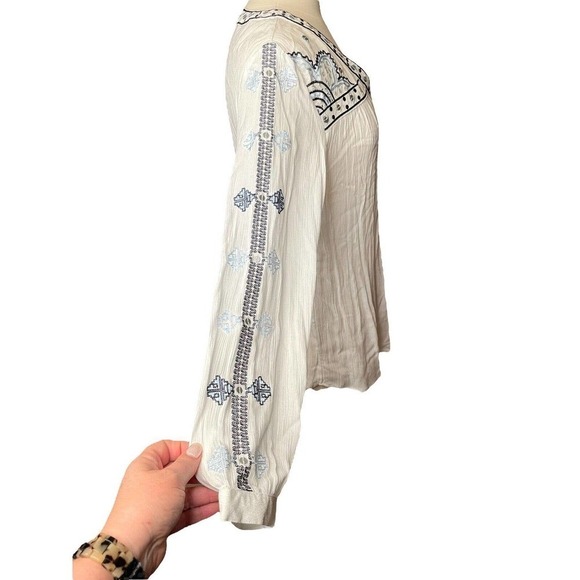 Nygard Boho Chic Gauzy Flowy Blouse Women’s Size Small - Picture 3 of 10